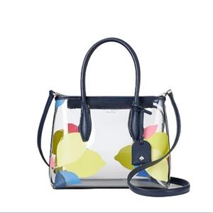 Kate Spade Eva Lemon Zest Transparent Sm Satchel